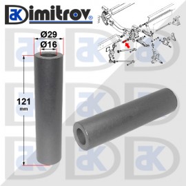 Метална втулка Ø 16 х Ø 29 х 121 mm